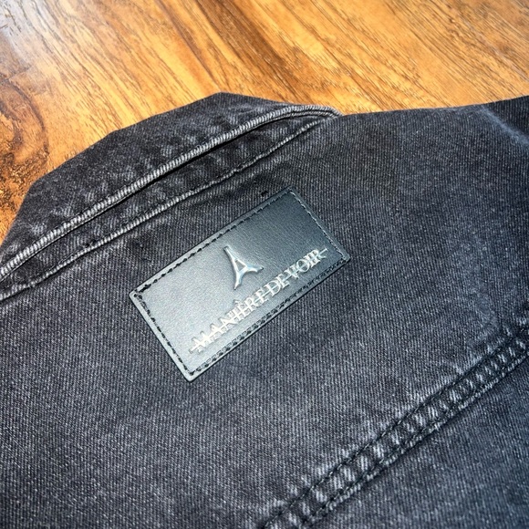 Manière de Voir Black Cropped Carpenter Jacket - Picture 8 of 9